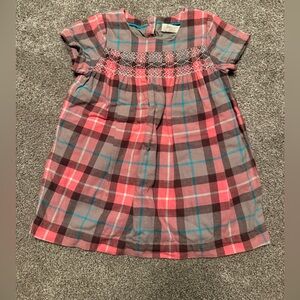 Baby Boden Multicolor Plaid Dress